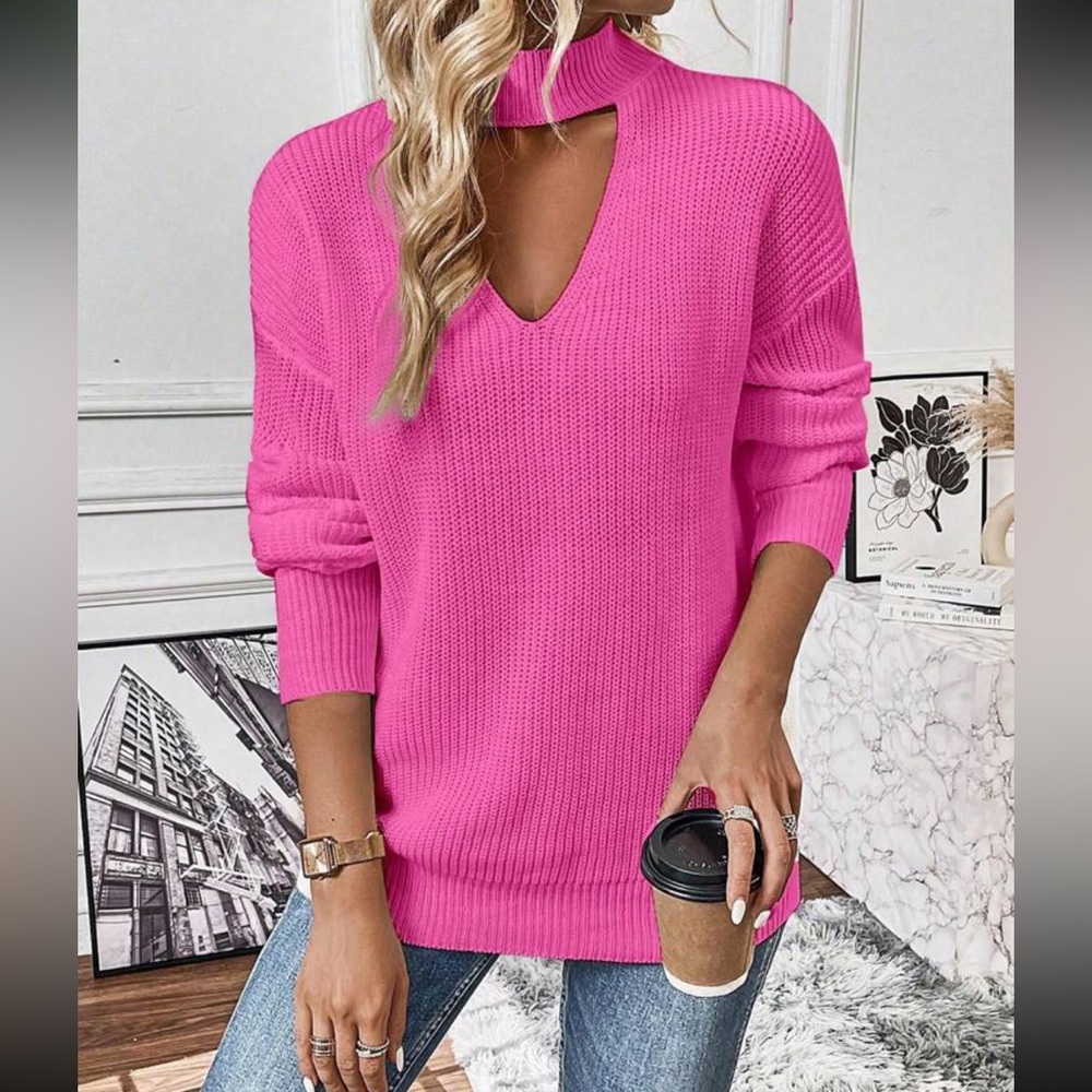 Boho cutout sweater top - Picture 4 of 16